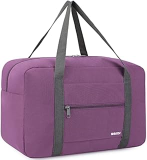 WANDF Small Cabin Bag 40x20x25 for Ryanair Airlines Foldable Underseat Travel Bag Water-Resistant Hand Luggage Holdall Weekend Overnight Bag for Women Men (Mint Green 20L)