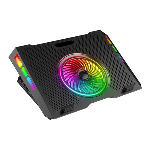 Base refrigerante para laptop con RGB y funciones múltiples miniatura 1
