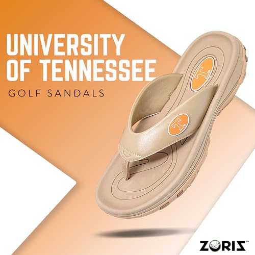 ZORIZ Collegiate Series Golf Sandals for Women and Men, Thong Flip Flops With Removable Spikes, Golf Footwear With Deeper Heel Cup and Higher Sidewalls3
