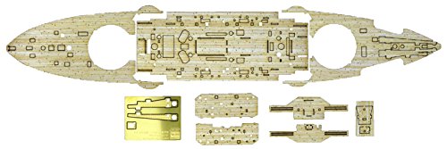 Hasegawa QG48 1/350 Japanese Navy Battleship Mikasa Battle of Japan Sea Wooden Deck Plastic Model Parts