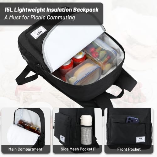 MIER 15L Lightweight Leakproof Lunch Backpack