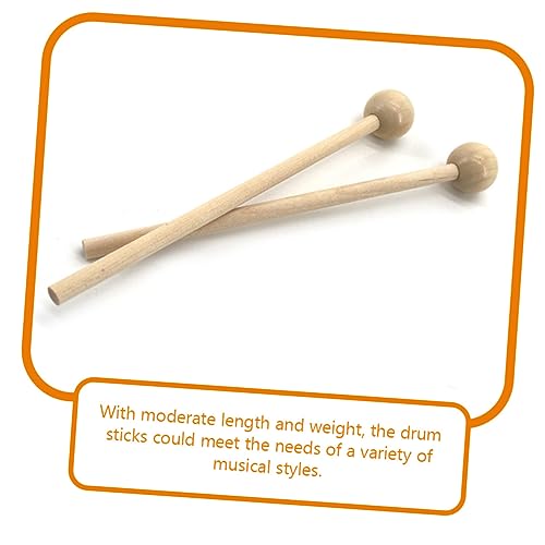 Baquetas redondas Vaguelly, 2 pares para instrumentos de percusión, práctica y agarre cómodo para todos los estilos musicales miniatura 5