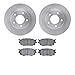 Dynamic Friction Company Front Brake Rotors with 5000 Advanced Brake Pads 6502-80143