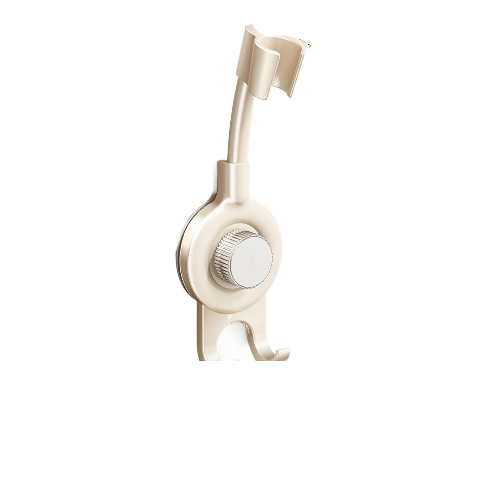 Kldcfhdr White 1Pcs 360° Adjustable Punch-Free Suction Cup Shower Holder(White)