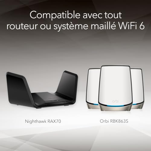 NETGEAR Nighthawk AX1800 routeur sans fil Bi bande 2 4 GHz / 5 GHz - vue 9