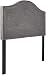 Ravenna Home Haraden Modern Curved-Top King Bed Headboard, 82"W, Grey