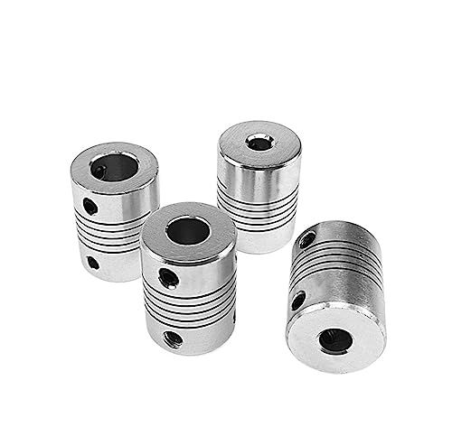 Rigid coupling,Stainless steel rigid coupling 1pcs D16L20 CNC Motor Shaft Coupler Aluminum Alloy Flexible Printer Coupling Encoder Coupling(3.17X4mm)