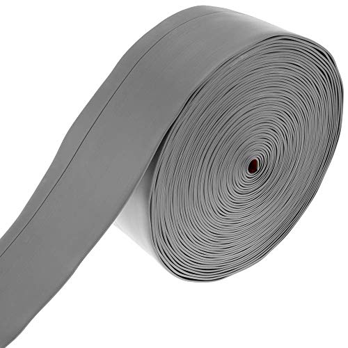 PrimeMatik - Rodapié Flexible Autoadhesivo 70 x 20 mm. Longitud 15 m Gris