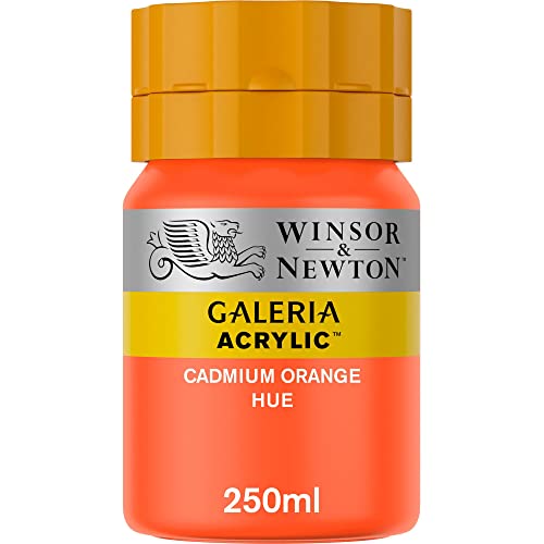 Image of Winsor & Newton Galeria Acrylic Color Tube, 250ml, Cadmium Orange Hue