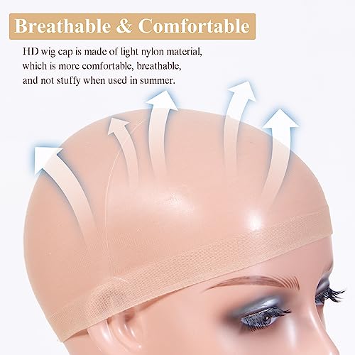 Mscoco Wig Caps For Women Hd Wig Cap For Lace Front Wig Bald Cap For Wigs 4 Pieces Stocking Caps For Wigs #TOP1