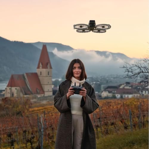 DJI Flip Bundle (RC 2 Fernsteuerung mit Bildschirm), Drohne mit Kamera 4k, Mini Drohne mit Kamera, < 249 g, Drohne Follow Me Funktion, 13 km Videoübertragung, Handstart, mit Kartenleser, Speicherkarte