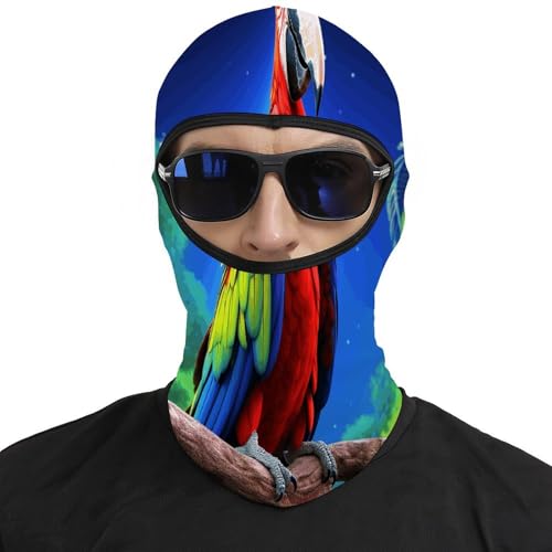Ski Mask for Men Women Parrot Printed Balaclava Face Mask Thermal Face Mask Cold Weather Motorcycle Gear Ski Mask Winter Face Mask for Women Men miniatura 3