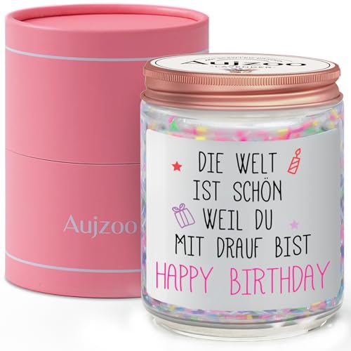 Aujzoo Geburtstagsgeschenk für Frauen, Happy Birthday Geschenk für Freundin, Geschenkideen für Freunde, Schwester, Kollegen,...