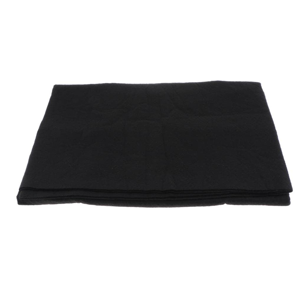 Baoblaze Wollfilzmatte Chinesische Malerei Filz Unterlage, Xuan Papier Tuch Rolle für Chinesische Kalligraphie, Schwarz