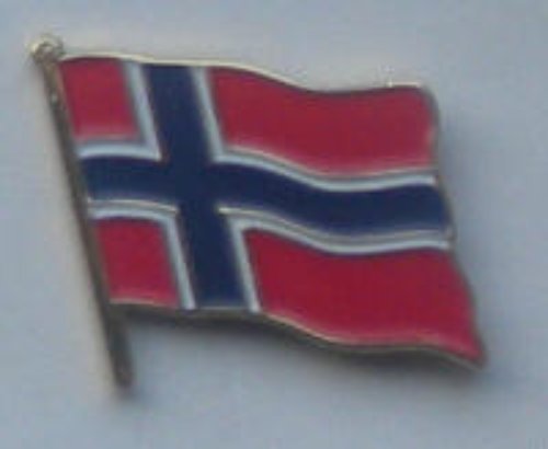 MadAboutFlags Bandiera pin badge Norvegia