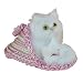 Momola Simulation Chat Animal Jouet mère et Chaussures pour Enfants - Cute Toys Cute Peluche 2 Chats Soft Toys Poupée Réaliste Simulation Cadeaux pour Enfants Profitez Offres Spéciales (Rose)