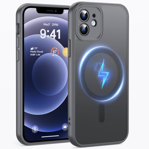 Coque silicone iPhone 12 MagSafe fine avec protection appareil photo intégrée