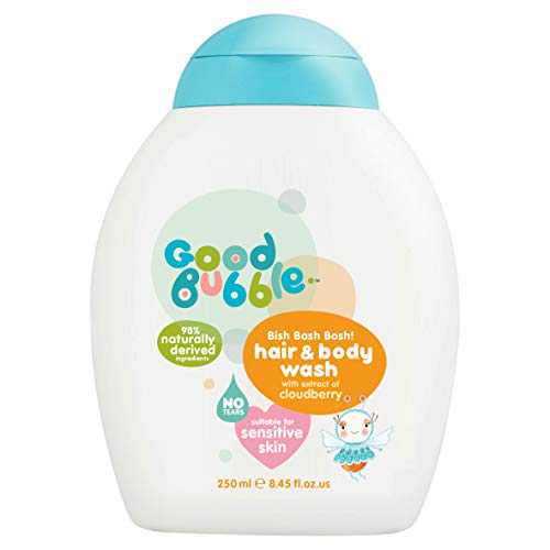 Good Bubble Lot de 2 flacons de gel douche pour cheveux et corps à l'extrait de framboise 250 ml Cover