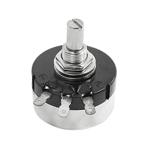 Image of uxcell RV30YN20S 500Kohm 6mm Shaft Single Turn Wirewound Rotary Taper Potentiometer Pot