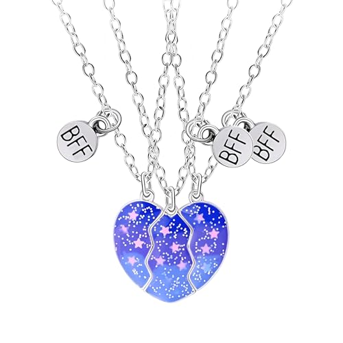 Collier magnétique en argent sterling 925 haut de gamme, pendentif cœur pour couple