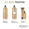 Redken All Soft Argan Oil Shampoo | For Dry / Brittle Hair | Provides Intense Softness and Shine | Travel Size | 33.8 Fl Oz