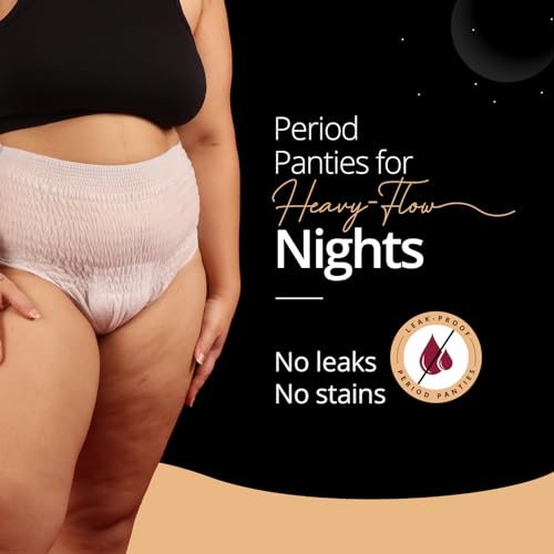 Carmesi Disposable Period Panties for Women - Pack of 4 (XL-XXL) | 360° Protection for Super Heavy Flow | Leak Proof & No Rashes | Maternity Panties | All Night Protection |... - Image 3