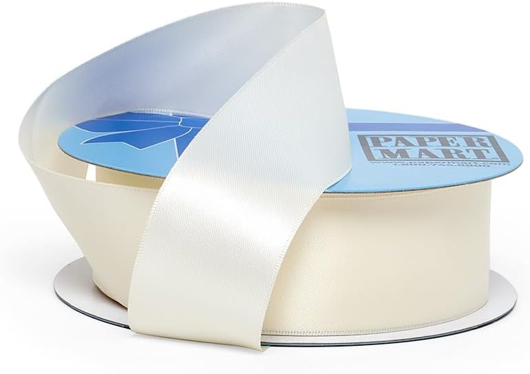 Antique White Double Face Satin Ribbon 3" x 25 Yards