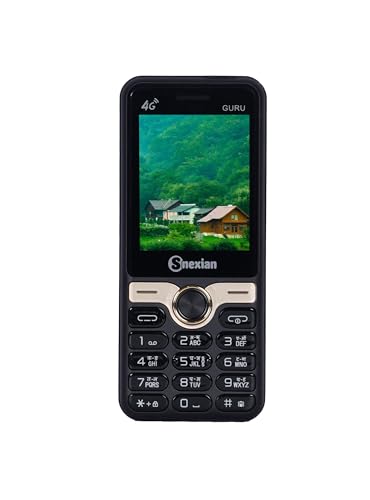 Image of Snexian All-New GURU GT 4G Working Dual Sim | Keypad Mobile | 2.4 inch Display | YouTube Working | Voice Changer | BT Dialer | Call Recording | Long Lasting Battery | FM | Camera | Feature Phone | Black