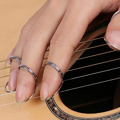 EXCEART 2 Sets Finger Pick Pouce Pick Set médiators Finger Guitar Picks Metal pour Guitare Électrique Ukulele Violon - Les Beatles, Paul McCartney, John Lennon, RIngo Starr, George Harrison EXCEART 2 Sets Finger Pick Pouce Pick Set médiators Finger Guitar Picks Metal pour Guitare Électrique Ukulele Violon – Image 3
