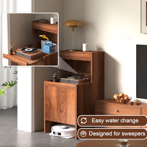 Rangement aspirateur robot compact pour changement d'eau facile