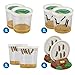 Insect Lore Two Cups of Live Caterpillars - 10 Live Painted Lady Caterpillars with Food - Includes Bonus Butterfly Life Cycle Figurines - Refill for Butterfly Garden Habitat