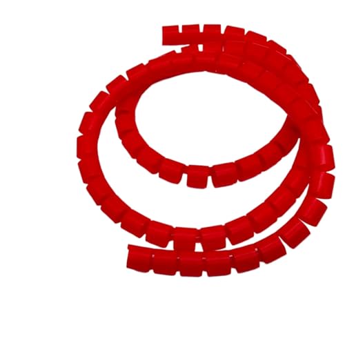 Organiseur de câbles flexible rouge 25mm pour protéger vos fils