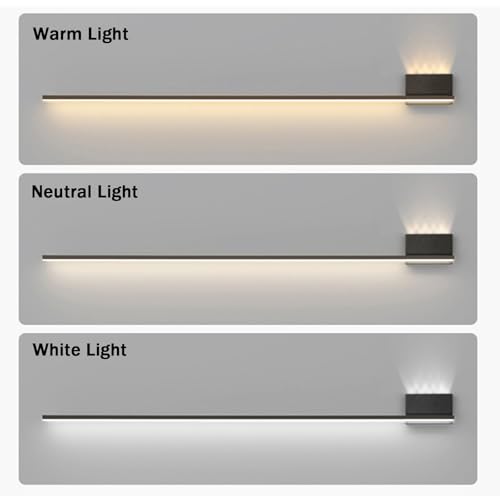 Lámpara de pared moderna para pasillos modernos con luz neutra dorada 4