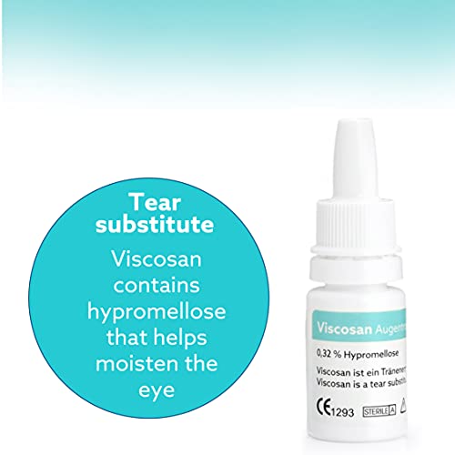 image for Viscosan Lubricant Eye Drops | Eye Drops for Dry Eyes | Provides Long 