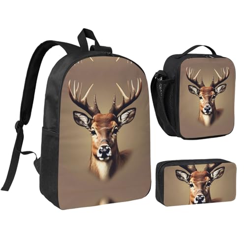 Sac à dos d'écolier 3 pièces avec boîte déjeuner pour éviter les sacs trop lourds