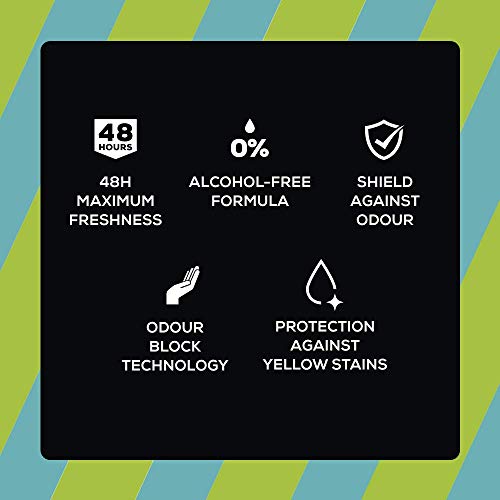 Right Guard Mens Total Defence 5, Fresh Scent, Anti-Perspirant Deodorant Spray, Multipack, 150 ml, Pack of 6 - Image 5