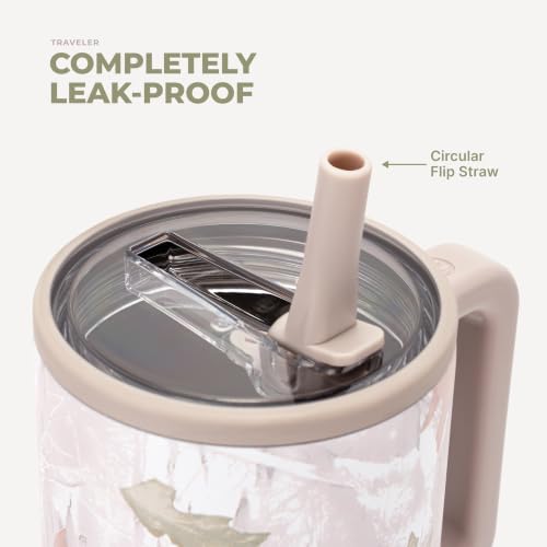 Image of HydroJug Traveler 40oz, Insulated Tumbler with Handle & Straw, Camo