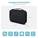 Lcsmaokin Electronics Organizer Bag, Portable Cable Organizer Case Travel Electronic Accessories Storage Case - Travel storage bag for Cables, Chargers, Phone, SD Cards - Black