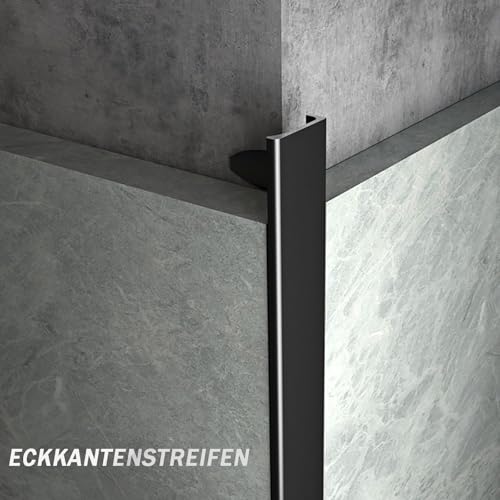 Tiras de perfil de juntas de azulejos en aluminio anodizado flexible 125cm 2 uds 6