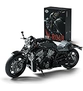 Nifeliz V-Road Motorcycle Model Set for Adults, Street Muscle Bike Building Set with Realistic De...