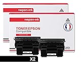 epson epl-n2550 toner cartridge  NOPAN-INK - Toner x2 - C13S051111 (Noir X2) - Compatible pour Epson EPL-N 3000 3000 D 3000 DT 3000 DTS 3000 Series 3000 T Epson EPL-