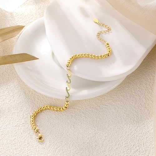 Image of Gift for Daughter Sister Bestie Friends Mom The Waves of Life We've Through Together Wave Bracelet Women Birthday Retirement Insprational Gifts for Her