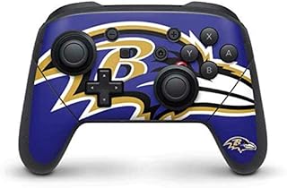 Skinit Decal Gaming Skin Compatible with Nintendo Switch Pro Controller - Officially Licensed NFL Baltimore Ravens Large Logo Design