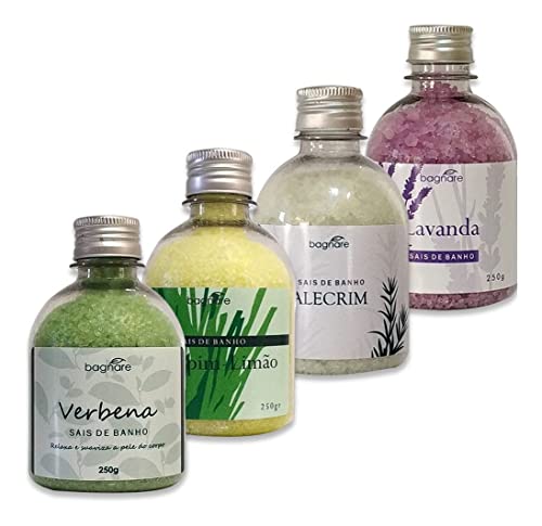 Kit Sais De Banho Banheira Hidro Relaxante Refrescante 4 Aromas