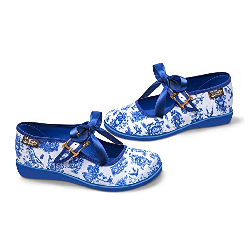 Image of Hot Chocolate Design Chocolaticas Funky Canvas Women's Mary Jane Flat Shoes
