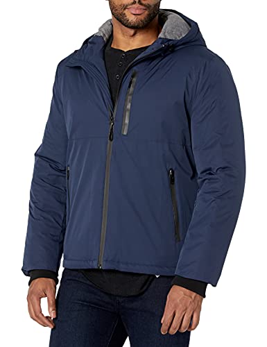 Image of Cole Haan Men's Oxford Nylon Hooded Windbreaker Jacket