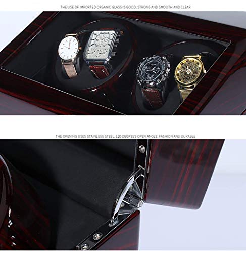Caja giratoria para relojes de doble reloj automáticos perfecta para el dormitorio de lujo 4