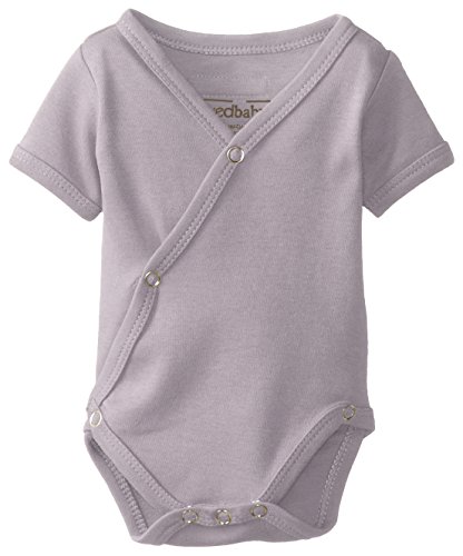 Image of L'ovedbaby Unisex-Baby Newborn Organic Short-Sleeve Kimono Bodysuit