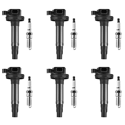 image for AUTOSAVER88 Ignition Coil Pack + Platinum Spark Plug Set of 6 Compatib