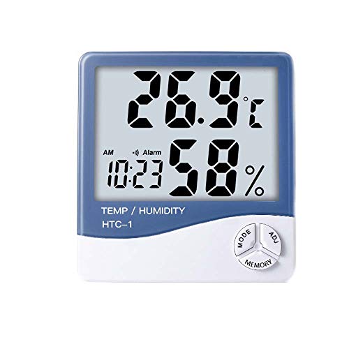 Lcd Digital Temperatur Feuchtigkeitsmesser Home Indoor Outdoor Hygrometer Thermometer Wetterstation Mit Uhr